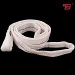 Double Ply 1T White Color Polyester Flat Webbing Sling For Stainless Steel