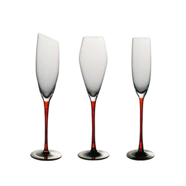 Hospitality Bulk Orders Custom Logo 6-10oz Crystal Flutes Lead-Free Chip-Resistant Glassware