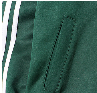 Dry Fitted Striped 100% Cotton Mens Sports Tracksuits High Street Style