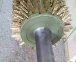 Industrial Custom Size Copper Wire / Brass Steel Wire Bristles Cylinder Brush