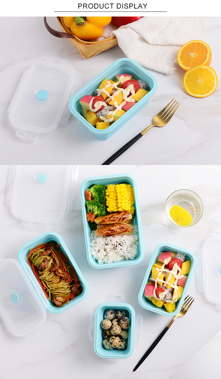 Leakproof Microwavable Portable Foldable Tiffin Box