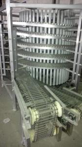 China Food Spiral Chiller Freezer Proofer Tower for Bread Cooling Conveyor factory