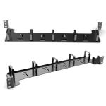 45x483x110mm 1U Cable Management Panel With Metal Rings Network Tray