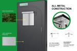 1680D Reflective Fabric Plant Grow Box 60x60/60x120 Garden Grow Tent Kit with