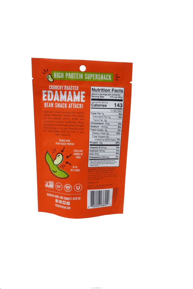 Composite Plastic Aluminum Foil Beans And Packaging Bags With Side Gusset