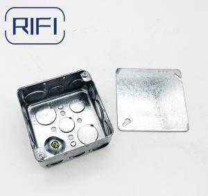 China 1/2 Inch Knockout Size Electrical Conduit Boxes With Metal Junction Box Cover factory