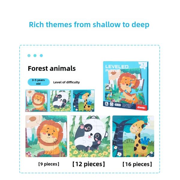 Hot Selling Enlightenment Advanced Educational 3 in 1 Magnetic Puzzle Book Toys for Kids