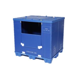 China automotive component packaging plastic PP sleeve box heavy duty pallet autopack box for auto parts factory