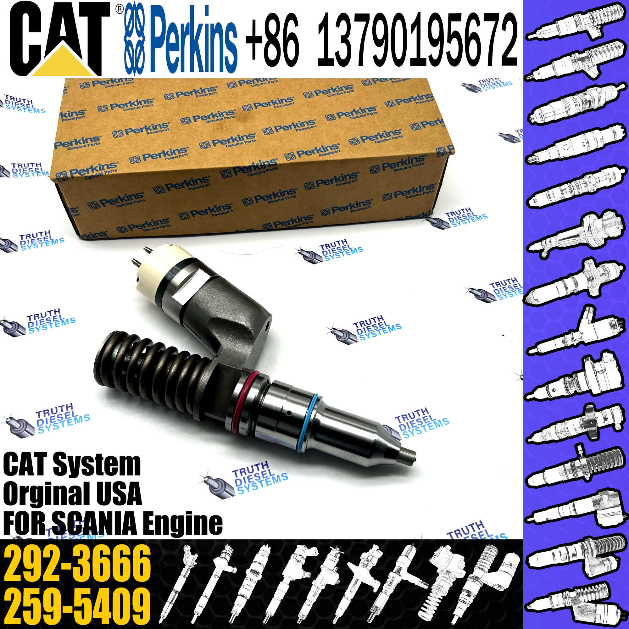 C11 C13 Fuel Injector 253-0680 253-0608 292-3666 249-0713 249-0705 2490708 249-0707 212-3468 350-7555 for caterpillar