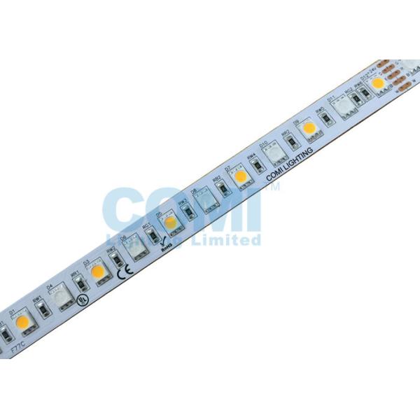 China RGB + Warm White LED Color Changing Light Strips , Dimmable Led Strip Lights 24VDC factory