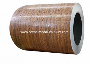 China Wooden Pattern 0.2mm Pre Painted Aluminum Coil In Wall Panel on sale