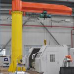 A3 Floor Mounted Jib Crane Degree 360 General Workshop Use 5 Ton