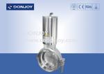 Sanitary Grade 12 inch double acting Stainless steel 316 Pneumatic Butterfly