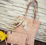 2016 new fall fashion Korean female solid color scarf shopping shoulder bag