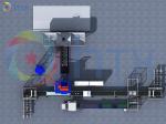 Pavement Concrete Flagstone Feeding Machine Artificial Culture Stones Production