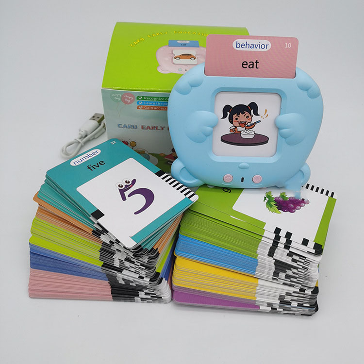 Children's Puzzle Flash Card Machine with Educational Features and Lithium Battery
