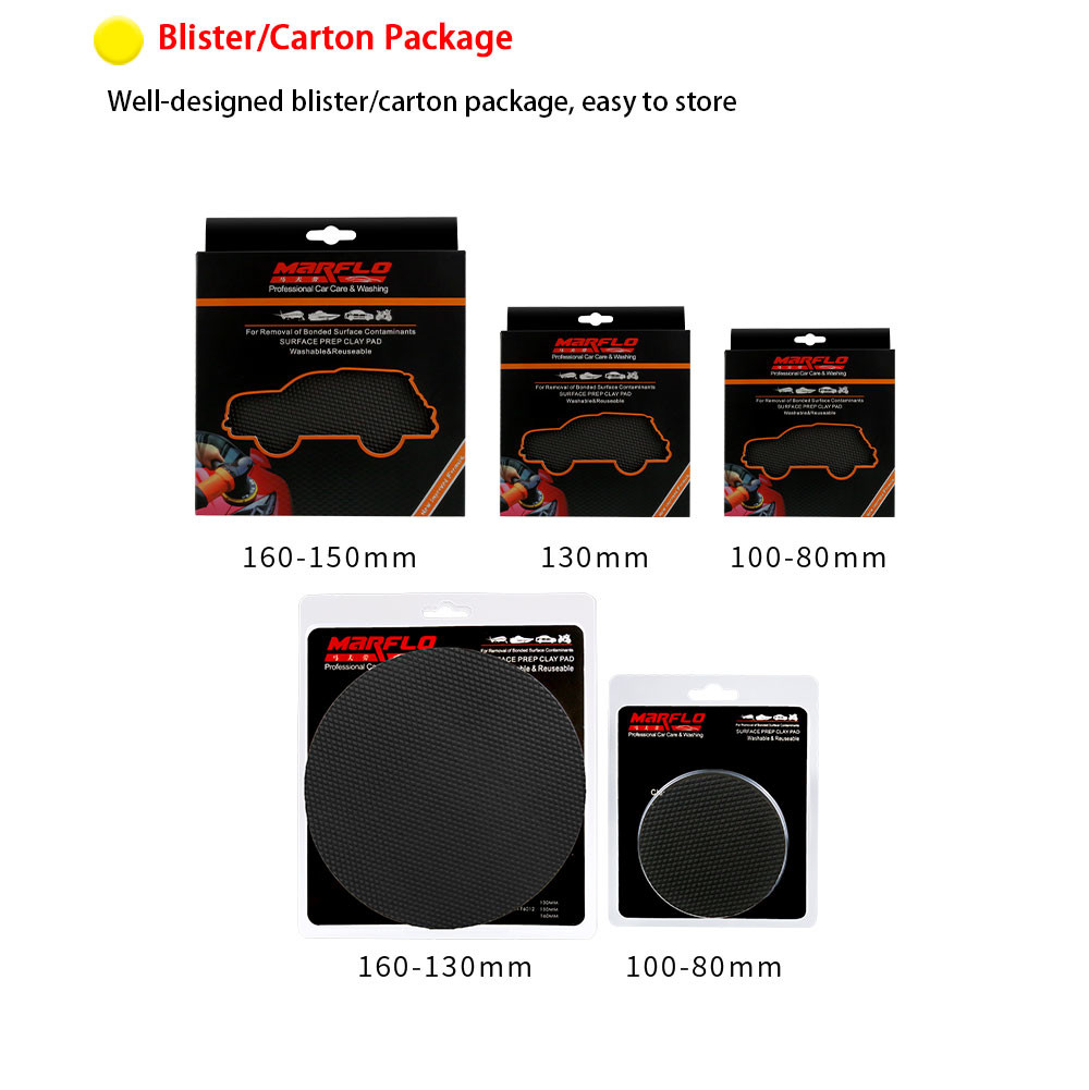 Black ISO-9001 Certificated Clay Bar Buffing Pads For Car Paints Care