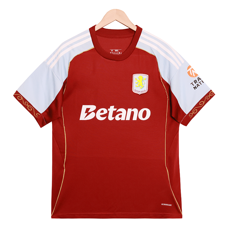 China 2025-2026 Aston Villa fans home jersey group customization factory