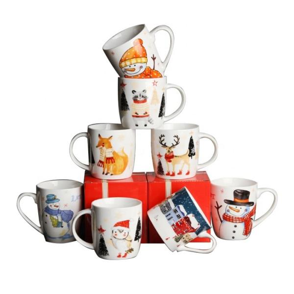 Christmas Mug 400ml Creative Couple Coffee Cup Breakfast Milk Cup Festival Gift