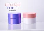 Custom 50ml Cylinder Refillable Mono Plastic Cosmetic Jar As Sustainable