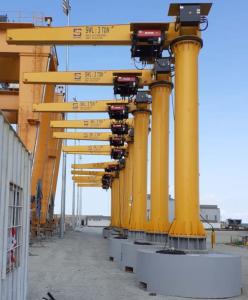 China Jib Lifting Equipment Electric Swivel Crane Q235 Material 0~8m/min factory