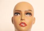Strong Practicality W36cm Pretty Mannequin Head With Shoulders Human Skin