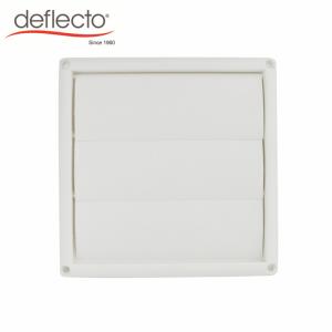 China Quick Installation Plastic Air Vents 100mm Louvered Dryer Vent Cap PP Material factory
