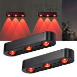205*50*38mm Black Solar Fence Light A Perfect Decoration with 4.5 Hours Charging