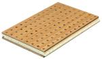 Office Building Perforated Wood Acoustic Panels / Sound Absorption Board