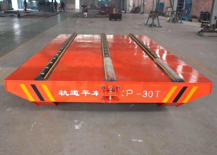 Motorless 25t Forklift Material Transfer Carts On Turning Rails Customised Size