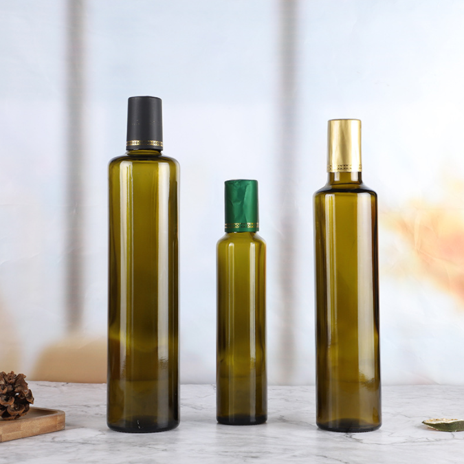 Olive Oil Empty 100ml 250ml 500ml 750ml 1L Clear Square Glass Bottle With Lid