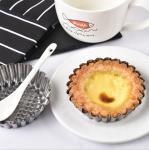 430 Stainless Steel Reusable Egg Tart Mold Stainless Steel Chrysanthemum Cup