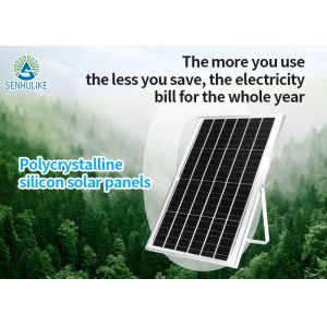 LED Solar Powered Flood Light Die Casting Aluminum Material IP65