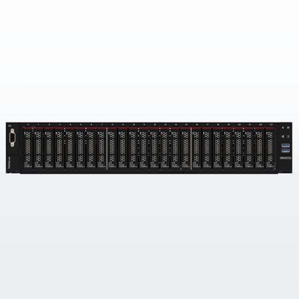 China Lenovo ThinkServer SR660 V2 2U Rack Server | 2x Intel Xeon Scalable | 16x DDR4 | 12x 3.5" Hot-Swap | 4x GPU Support factory
