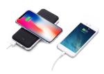 Plastic Wireless Power Bank 10000mah , Cordless Portable Phone Charger