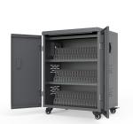 250V 54 Units Ipad Charging Cart On Wheels Galvanized
