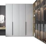 Customized Hinge Door Wardrobe Bedroom Wall Wardrobe Design Wooden Wardrobe