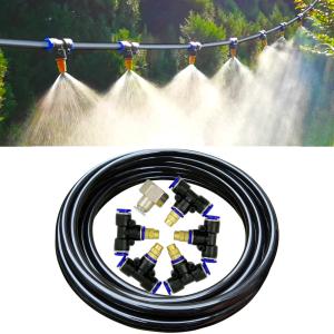 China Brass Nozzle Water Sprinklers Garden Plants Watering Drip Irrigation Kit Misting Cooling System factory