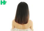 Natural Straight Heat Resistant Fiber Wigs Lace Front With Dark Brown