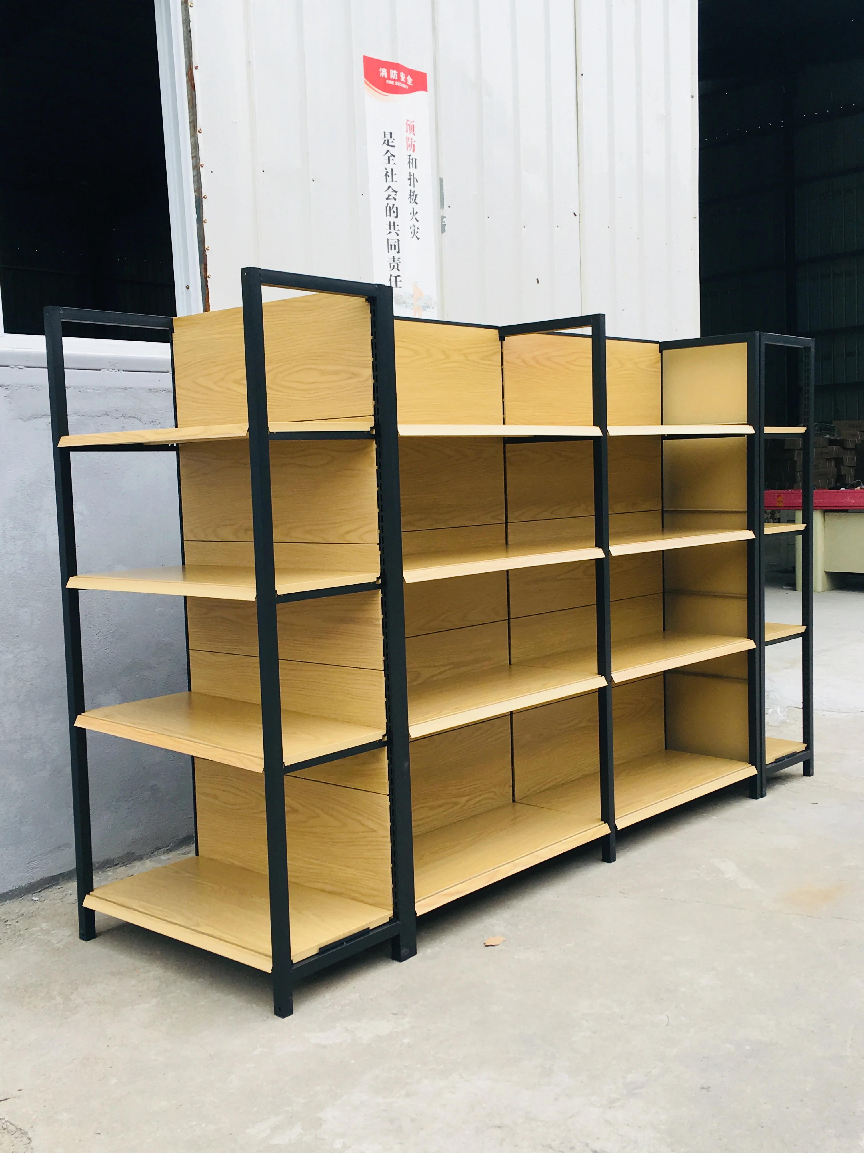 Grocery Supermarket Display Racks Light Duty Gondola Shelving