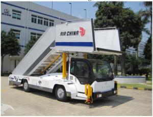China 5800mm Platform 45km/hr Aircraft Passenger Stairs CCC factory
