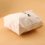 Recycled Shoulder Embroidered Canvas Tote Bags With Zipper