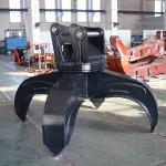 Hydraulic Orange Peel Grab, Excavator Wood Cutting Grapple Bucket Grapple