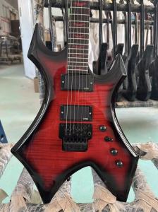 China Custom Special Body BC.RICH style high-end flamed maple top electric guitar factory