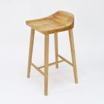 Rubber Wood Frame Antique Solid Wooden Bar Chair Stools for Bar Table in Mail