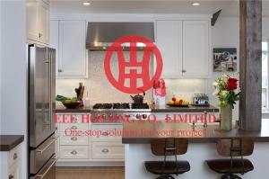 China Fashion Shaker-style Solid Wood Kitchen Cabinet with Excellent Design and Quality factory