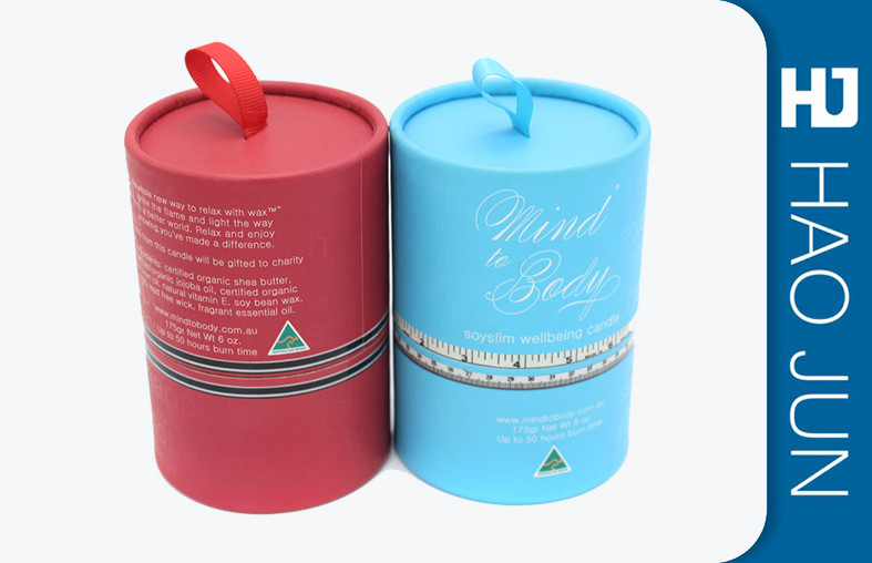 Luxury Printed Cardboard Tubes Wine Bottle Boxes With Glossy Lamination Surface