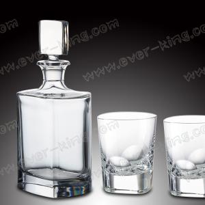 China Clear Vodka 500ML Custom Glass Bottles For Liquor factory