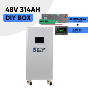 China EU Stock JK Diy Battery Pack Kit 48V 16S EVE CATL 314ah Metal Case JiKong BMS DC Breaker factory