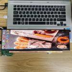 1920*550 Pixels BOE 14.1Inch Stretched Lcd Monitor 400cd/m2 30 Pin NV140DQM-N51